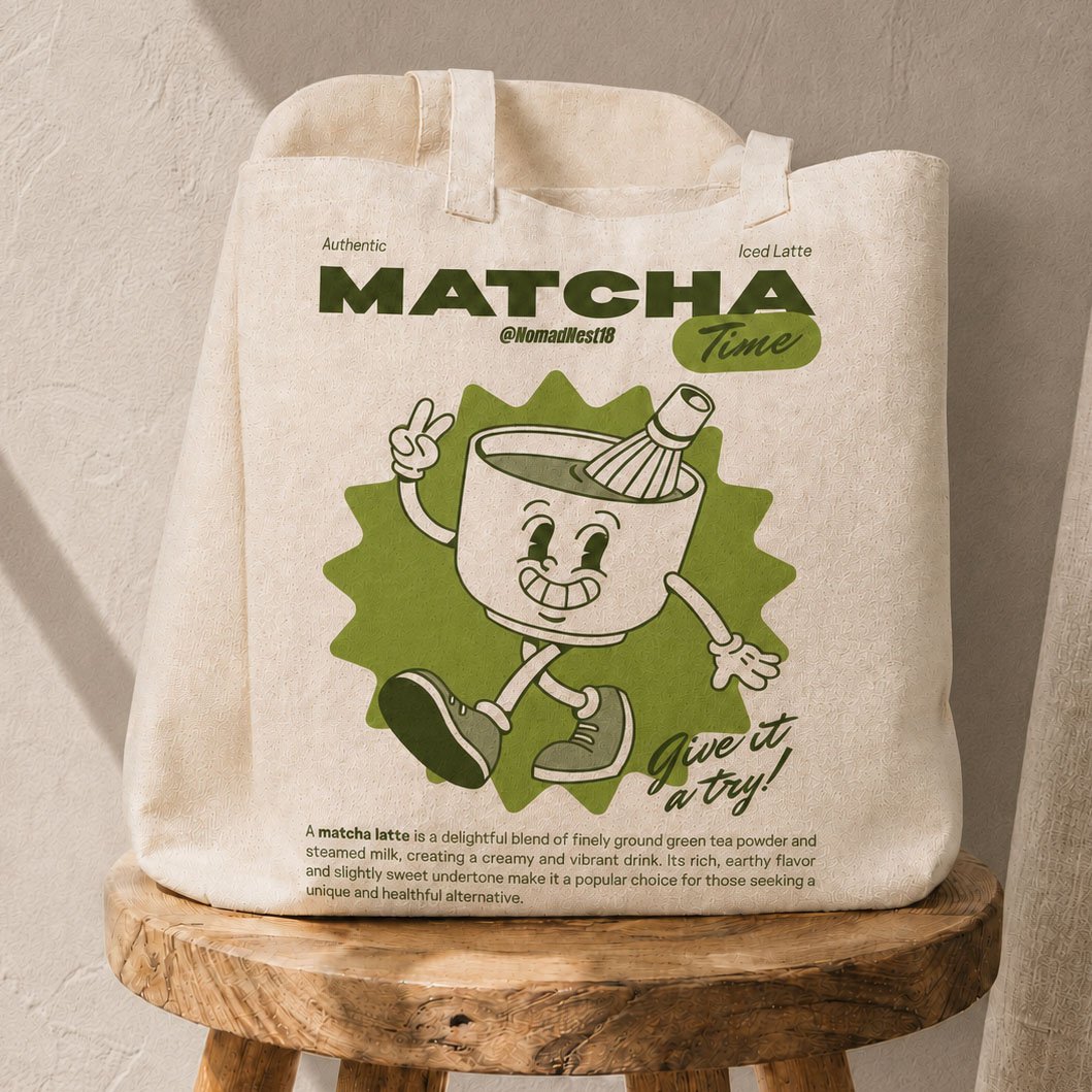 Matcha Time Tote